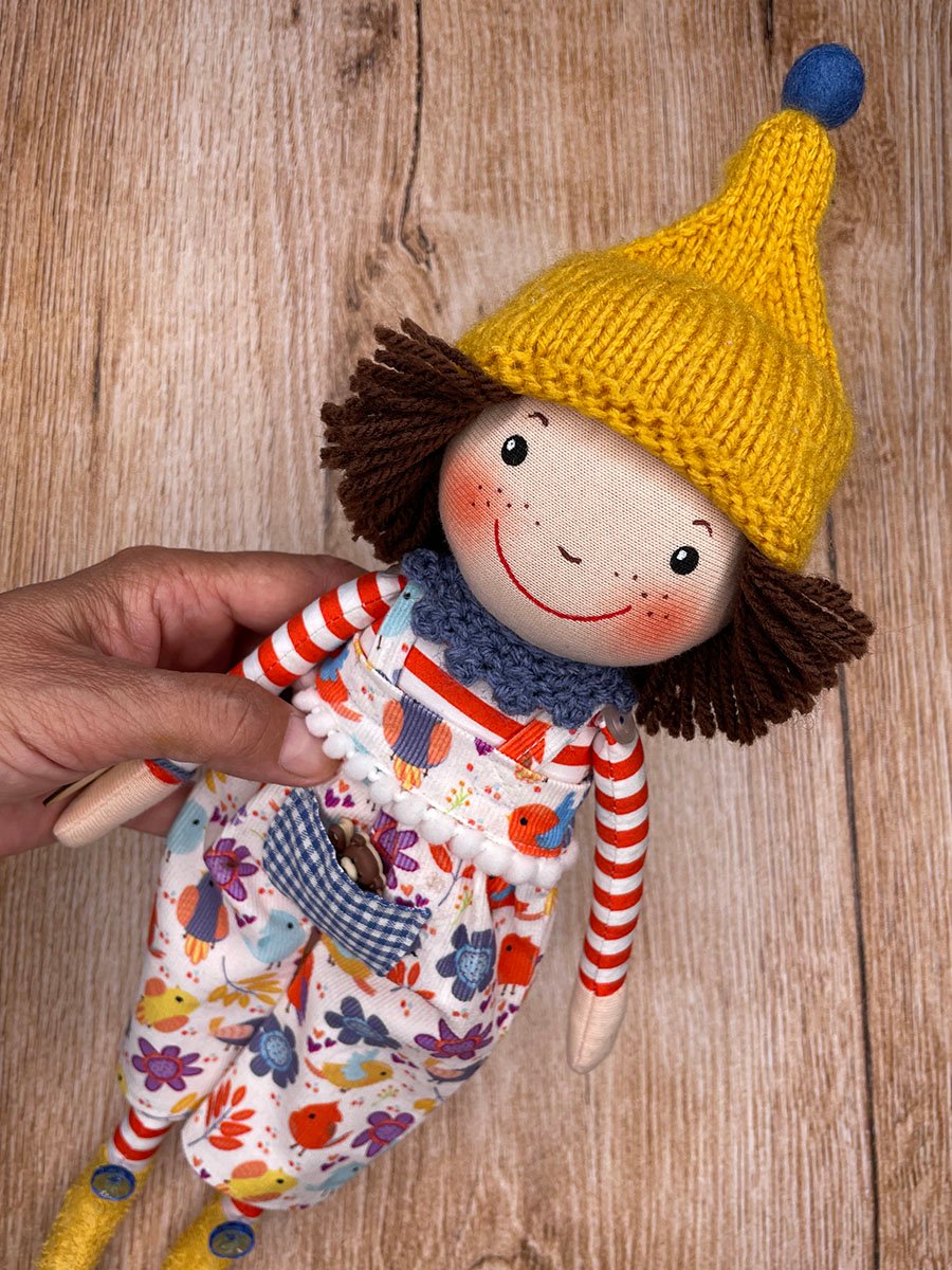 Wichtel Glückswichtel Puppe Künstlerpuppe Wichtelfigur Wichtelpuppe