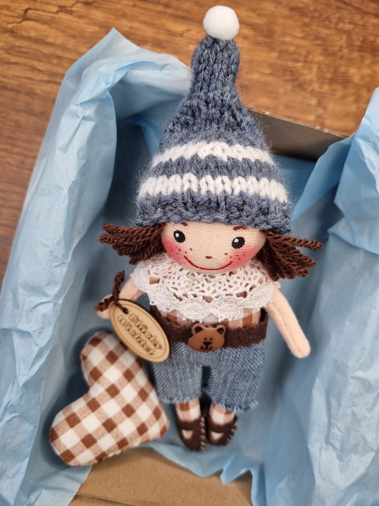 Mini Wichtel jeans-braun – Bild 3