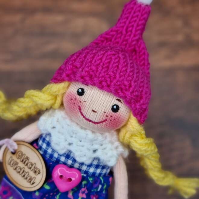 Mini Wichtel pink-blau