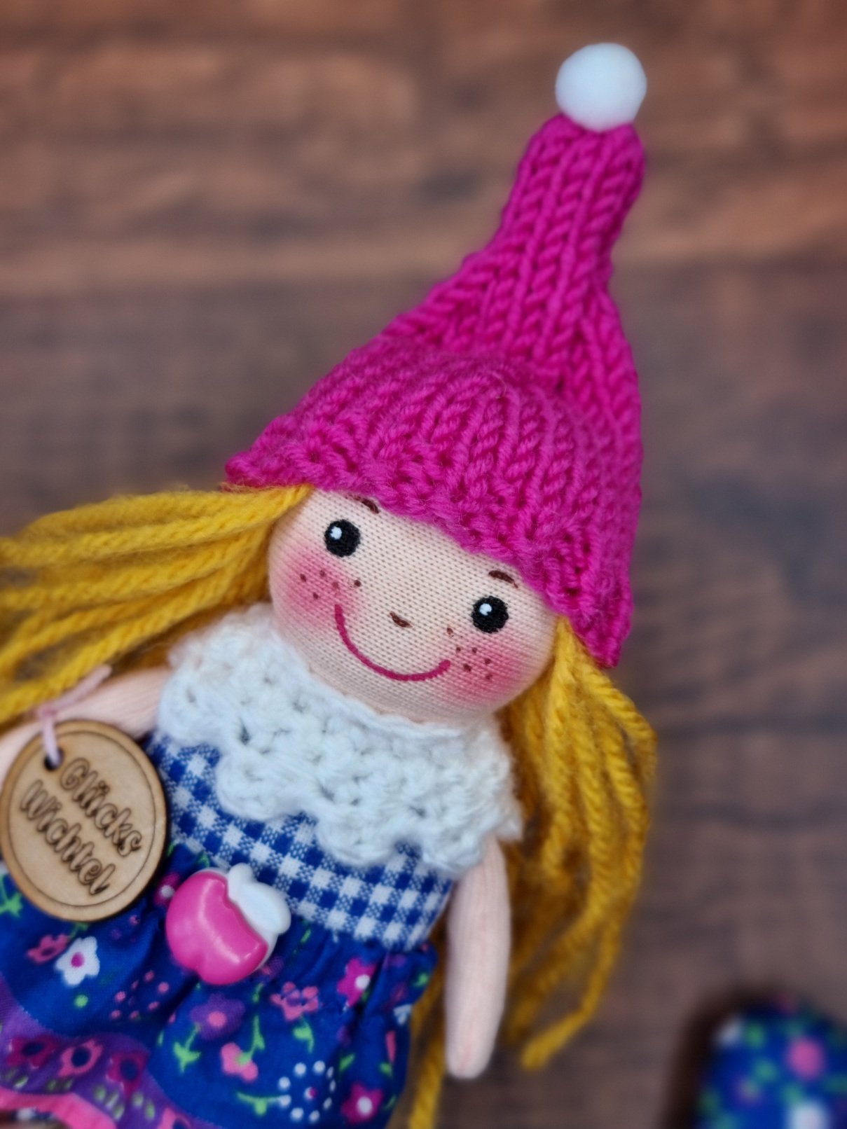 Mini Wichtel pink-blau