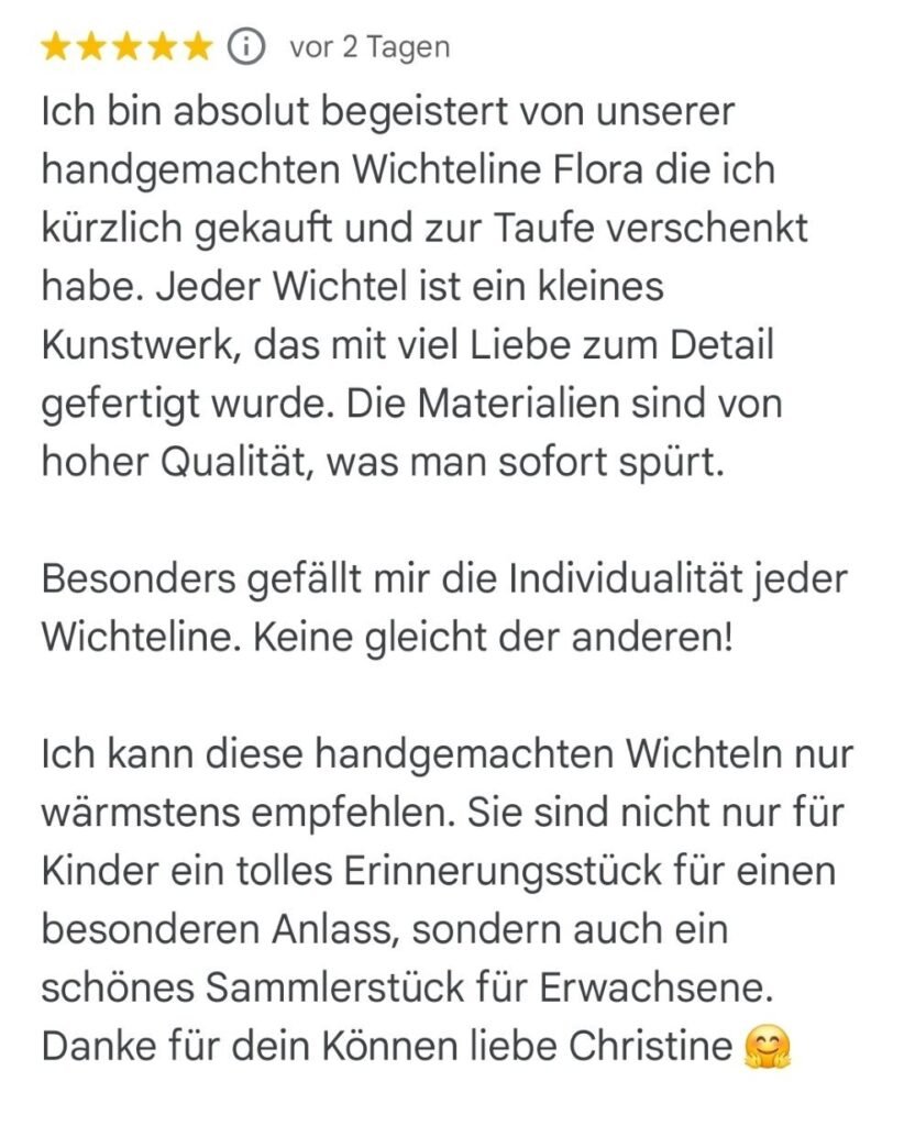 Wichtel Feedback Kundenstimmen Wichtelfabrik